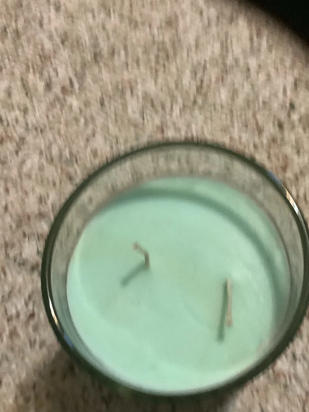 Better Homes And Gardens Blue, Teal and Green Glass Jar Candles - Set of 4